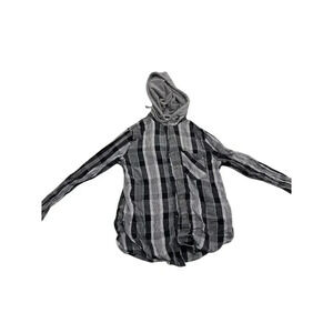 Mudd Women's‎ Plaid Hooded Button-Up Shirt Multicolor Size S